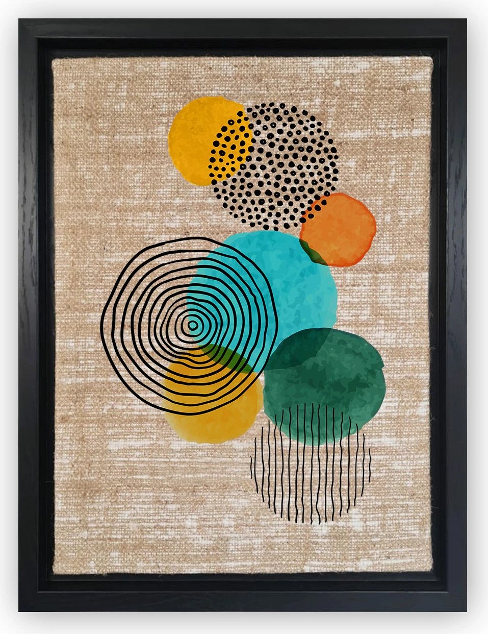 Pikturë dekorative në kanavacë, shumëngjyrëshe, Wallity, LSJ519362251054 - 4666, 46x66cm