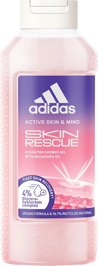 Xhel dushi për femra Adidas Active Skin & Mind Skin Rescue, 400ml