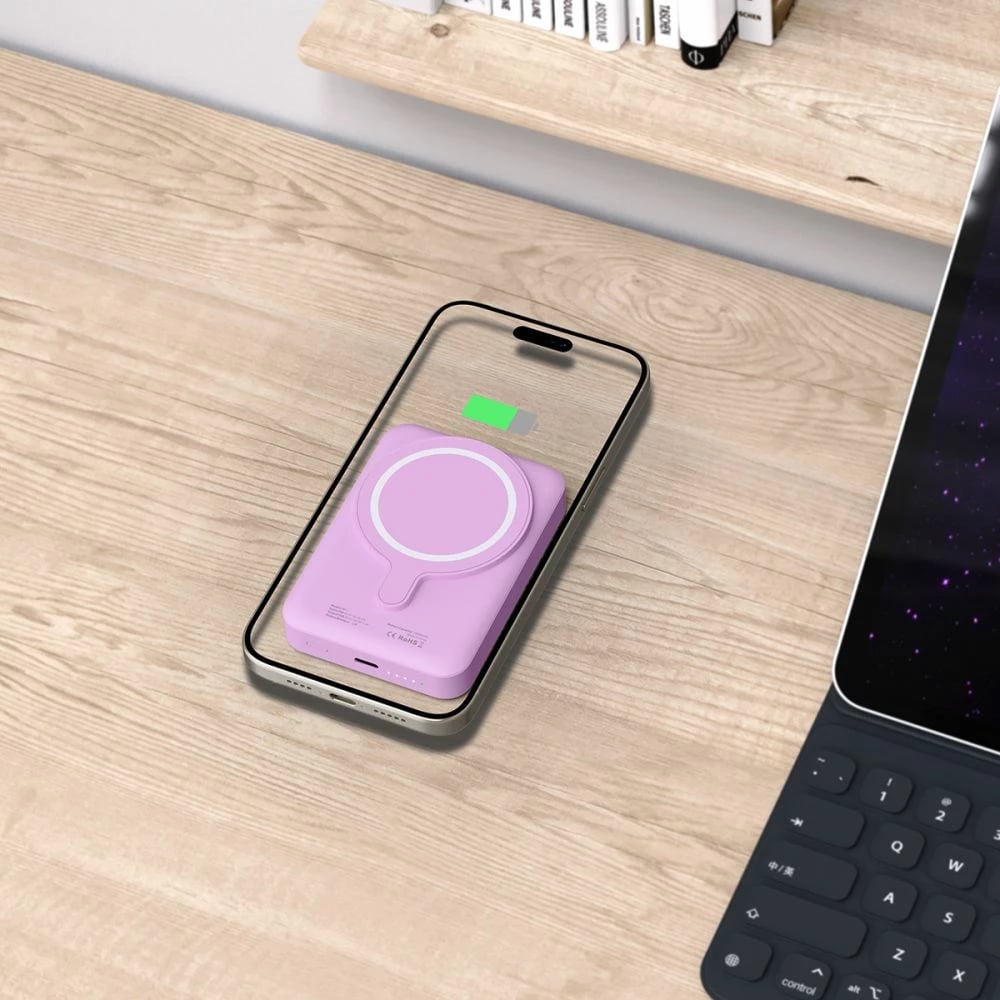 Powerbank Tech-Protect LifeMag PB11 10000mAh, MagSafe, Rozë