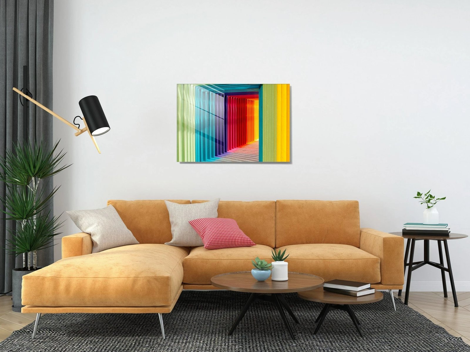 Pikturë dekorative prej xhami të temperuar, shumëngjyrëshe, Wallity UV-555, 30x45cm