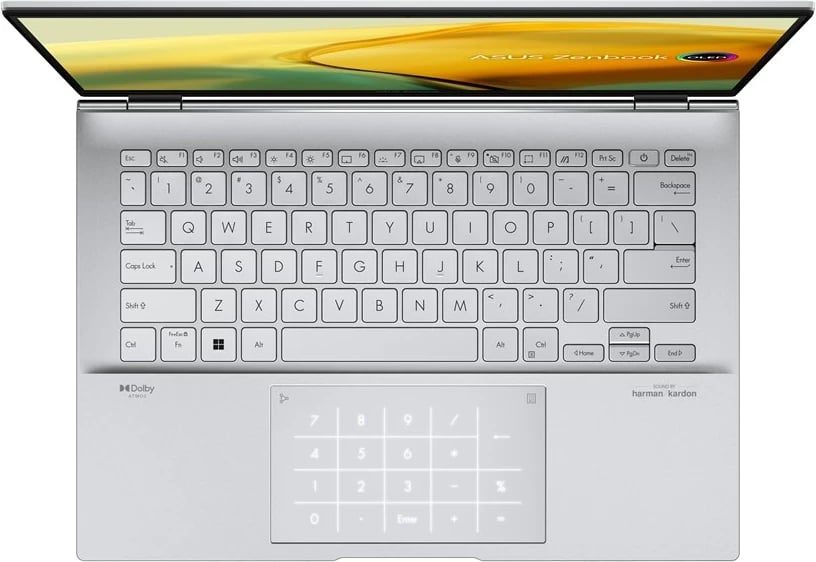 Laptop ASUS Zenbook 14 OLED UX3402VA-IS94T, Intel Core i9, 16 GB RAM, 1 TB SSD, Ekran Prekës 14", Argjendtë