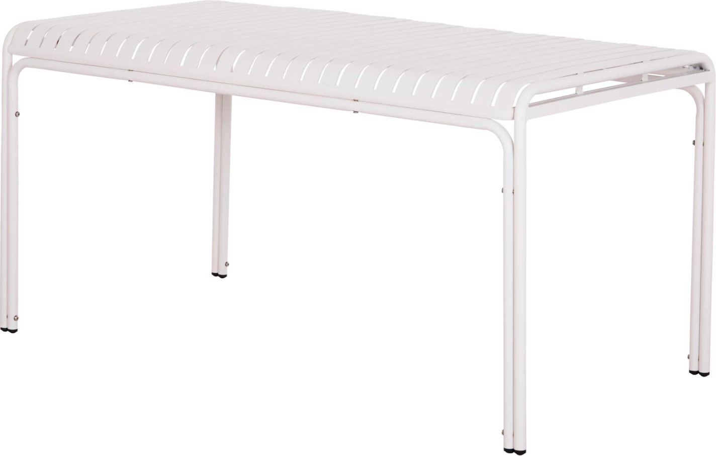 Tavolinë alumini për jashtë, ngjyrë e bardhë, RACHEL FH6339.02, 150x80x75cm