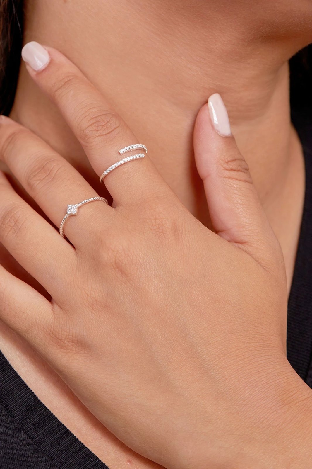 Unazë argjendi Elika Silver, FASET85018