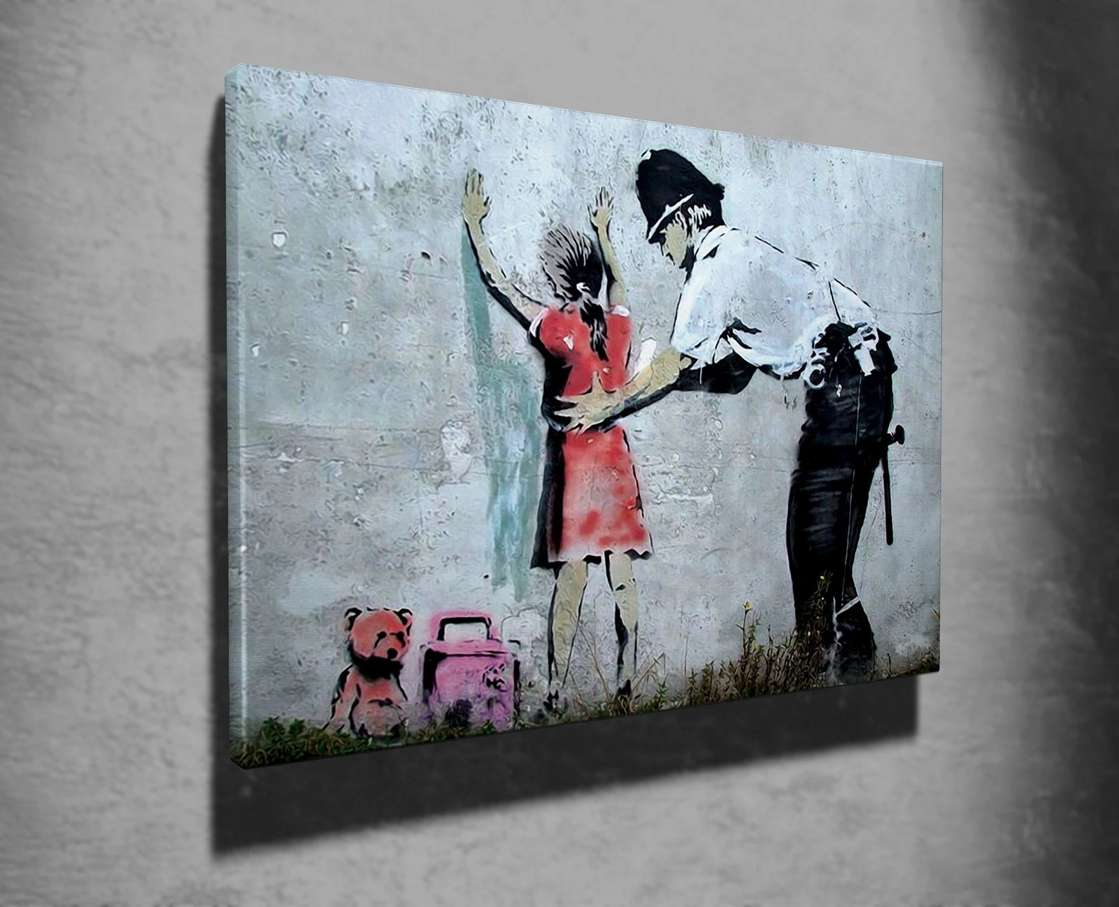 Pikturë dekorative në kanavacë, Banksy, shumëngjyrëshe, WY39, 50x70cm