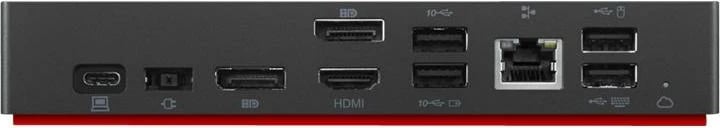 Dok universal USB-C, Lenovo ThinkPad, Smart Dock 40B20135EU, shumë porta video/USB/Ethernet, e zezë