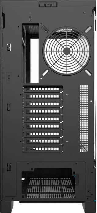 Kasë Darkflash DY451L, Big Tower, pa ventilatorë, ATX, xham i temperuar, e zezë