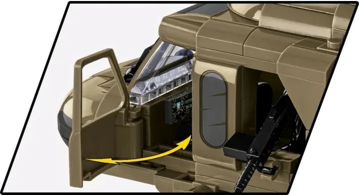 Set lodrash ndërtimi Cobi Klocki Sikorsky UH-60 Black Hawk, 928 pjesë, bezhë