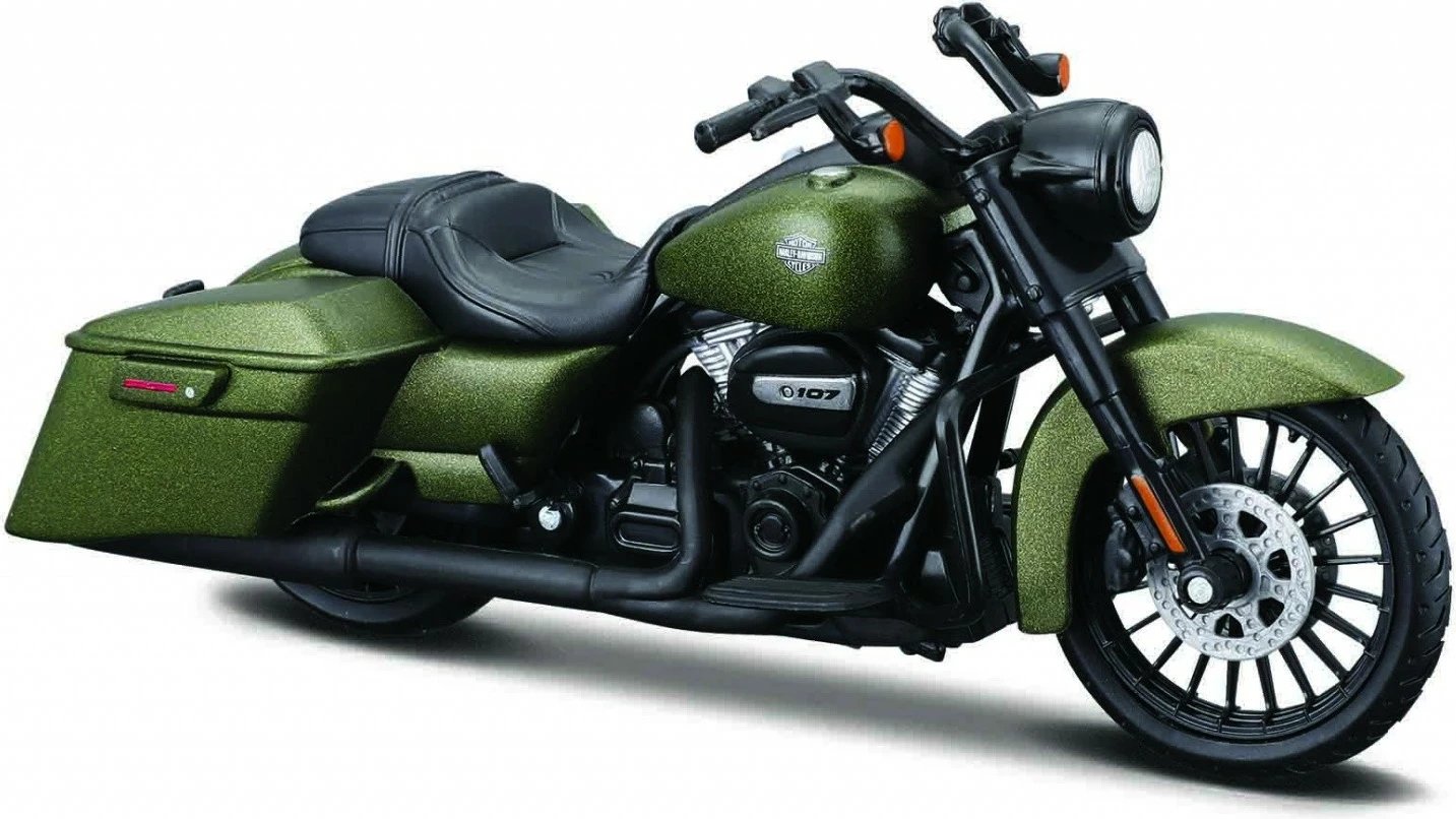 Model metalik motoçikletë Maisto Harley Davidson Road King Special 1:18, e gjelbër
