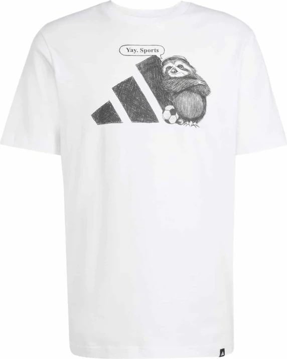 Maicë adidas për meshkuj, e bardhë