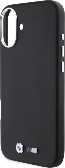 Mbështjellës BMW M Smooth Full Wrapped Metal MagSafe për iPhone 16 Plus, i zi