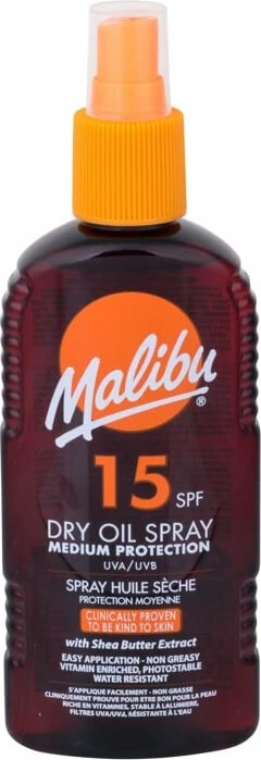 Sprej vaj për trup Malibu Dry Oil Spray SPF15, 200ml
