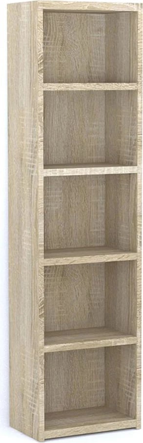 Raft librash Lines, 4 rafte, ngjyrë sonoma, 46x29x180cm