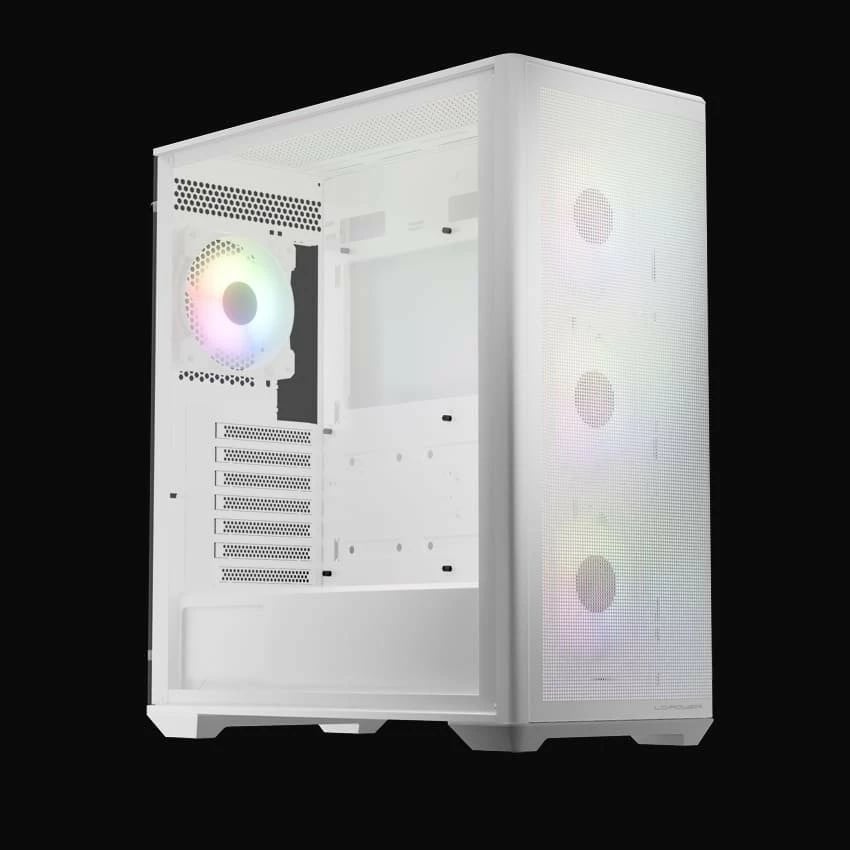 Kasë LC-Power Gaming 811W, Micro Tower, RGB, e bardhë