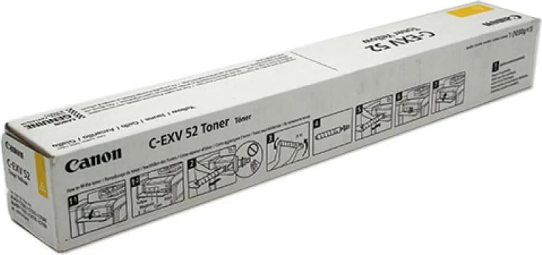 Toner, Canon, C-EXV 52 1001C002, deri 24,000 faqe, i verdhë