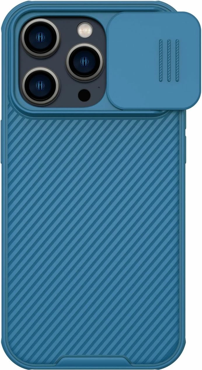 Mbështjellës Nillkin CamShield Pro Magnetic për iPhone 14 Pro Max, MagSafe, mbrojtje kamerës, Blu