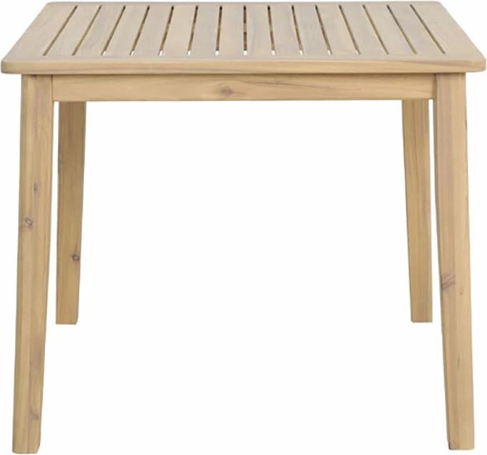 Tavolinë Etoile, dru akacie, natyrale, 90x90x75cm