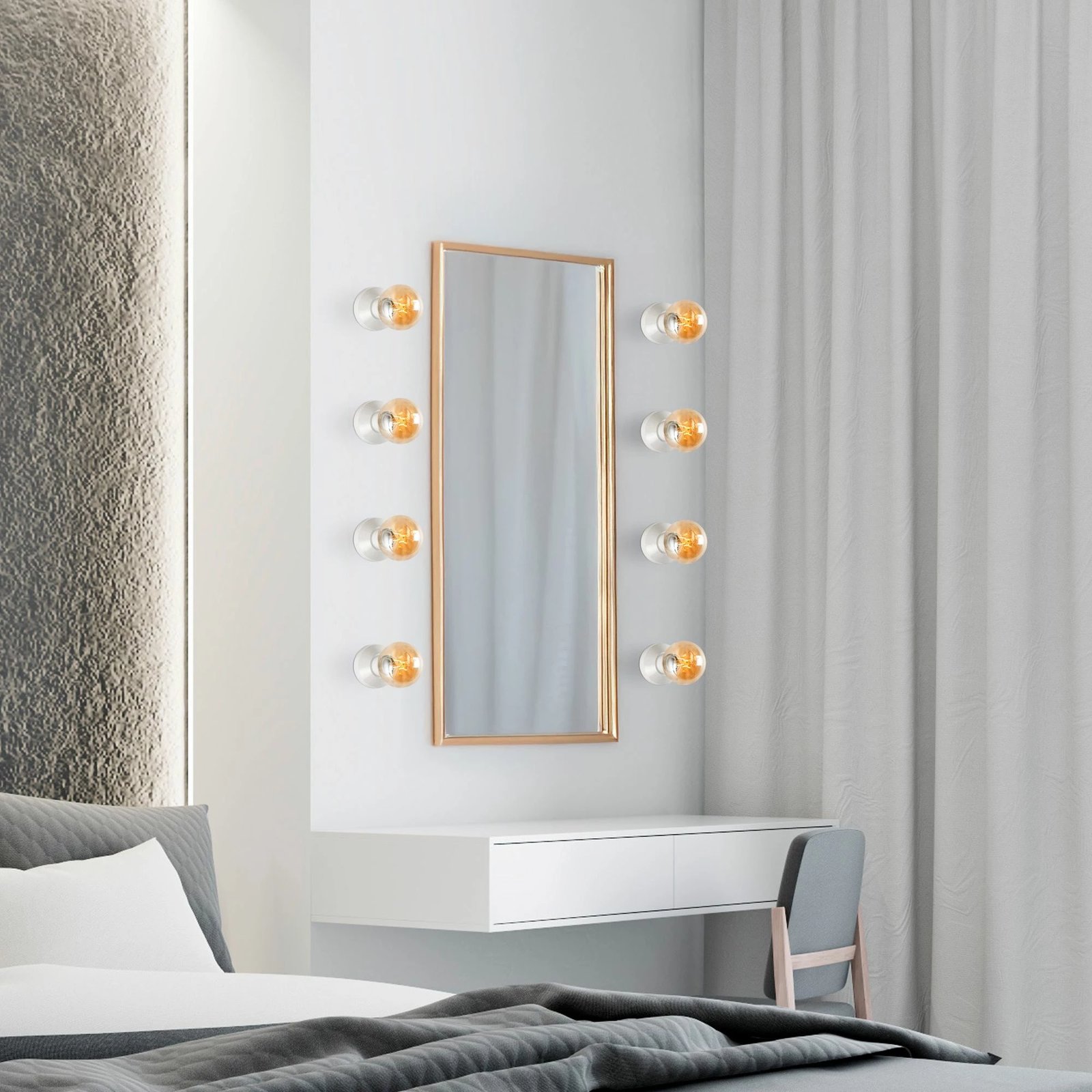 Llambë muri Opviq, Spot, ngjyrë krem, 10x8x10cm Llambë muri Opviq, Spot, ngjyrë krem, 10x8x10cm