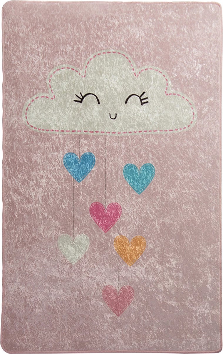 Qilim për fëmijë, Baby Cloud, rozë, 100x160cm