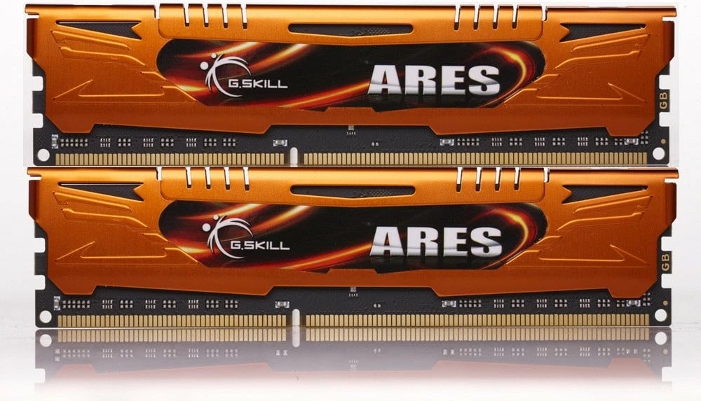 RAM Memorje G.SKILL Ares F3-1600C10D-16GAO, 16GB (2x8GB), DDR3, 1600MHz, CL10, Portokalli
