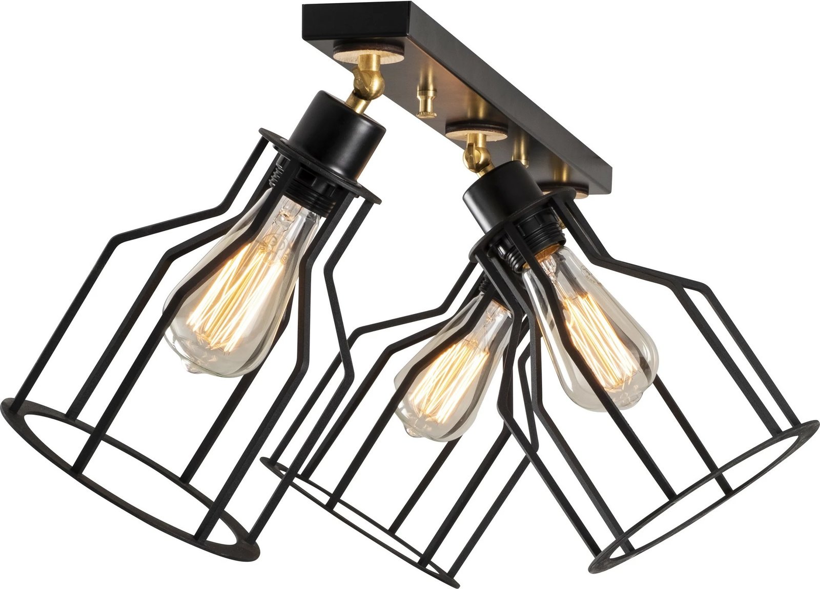 Llambë tavani Opviq Alacati, e zezë dhe e artë, N-1097