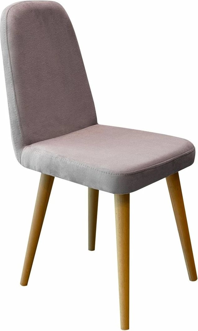 Set tavolinë me karrige për ngrënie, zgjatues, 6 pjesë, Skye Decor, Vina Mini 03 0701, ngjyrë lisi, Soho gri