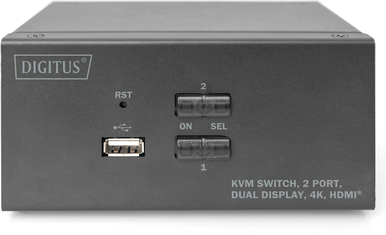 Switch KVM Digitus DS-12860, 2 porta, HDMI, 4K, i zi