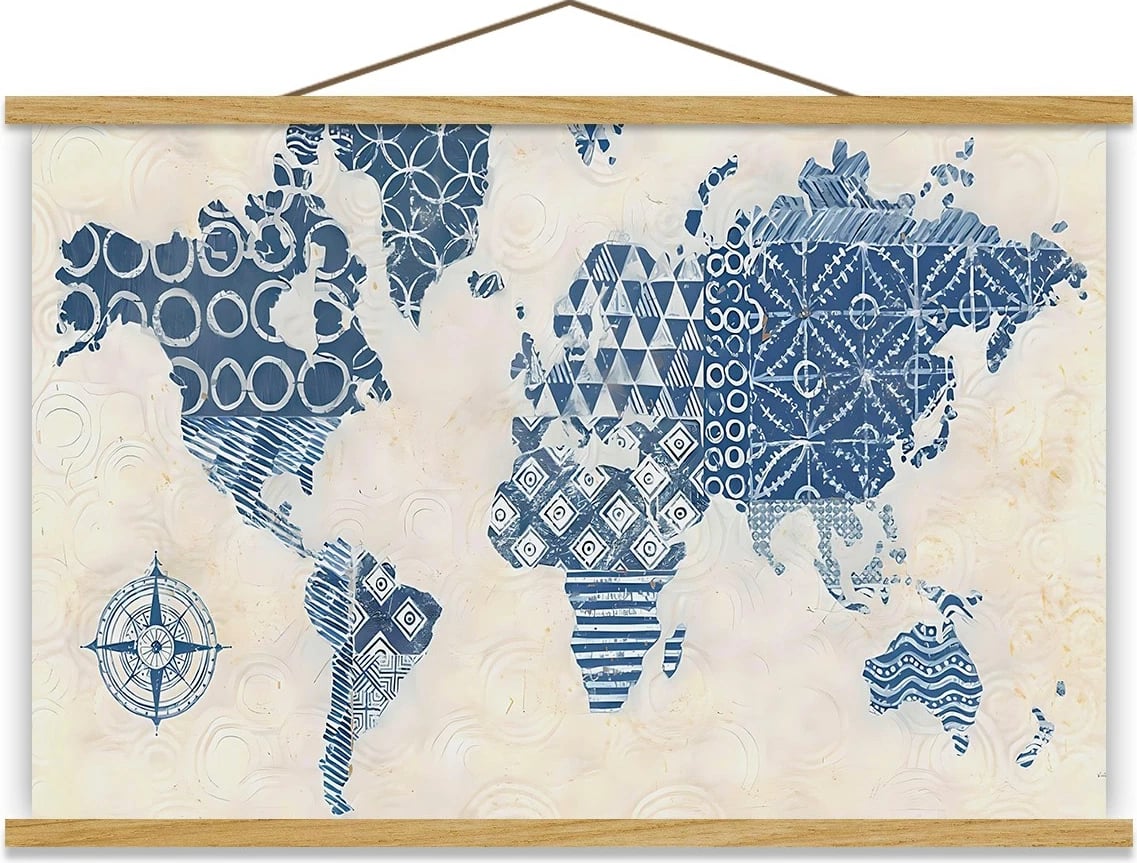 Pikturë dekorative me kornizë, shumëngjyrëshe, MRG43, 50x70cm