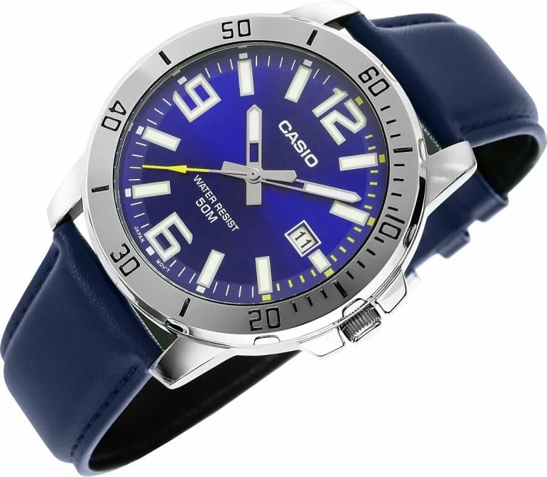 Orë dore për meshkuj Casio, blu