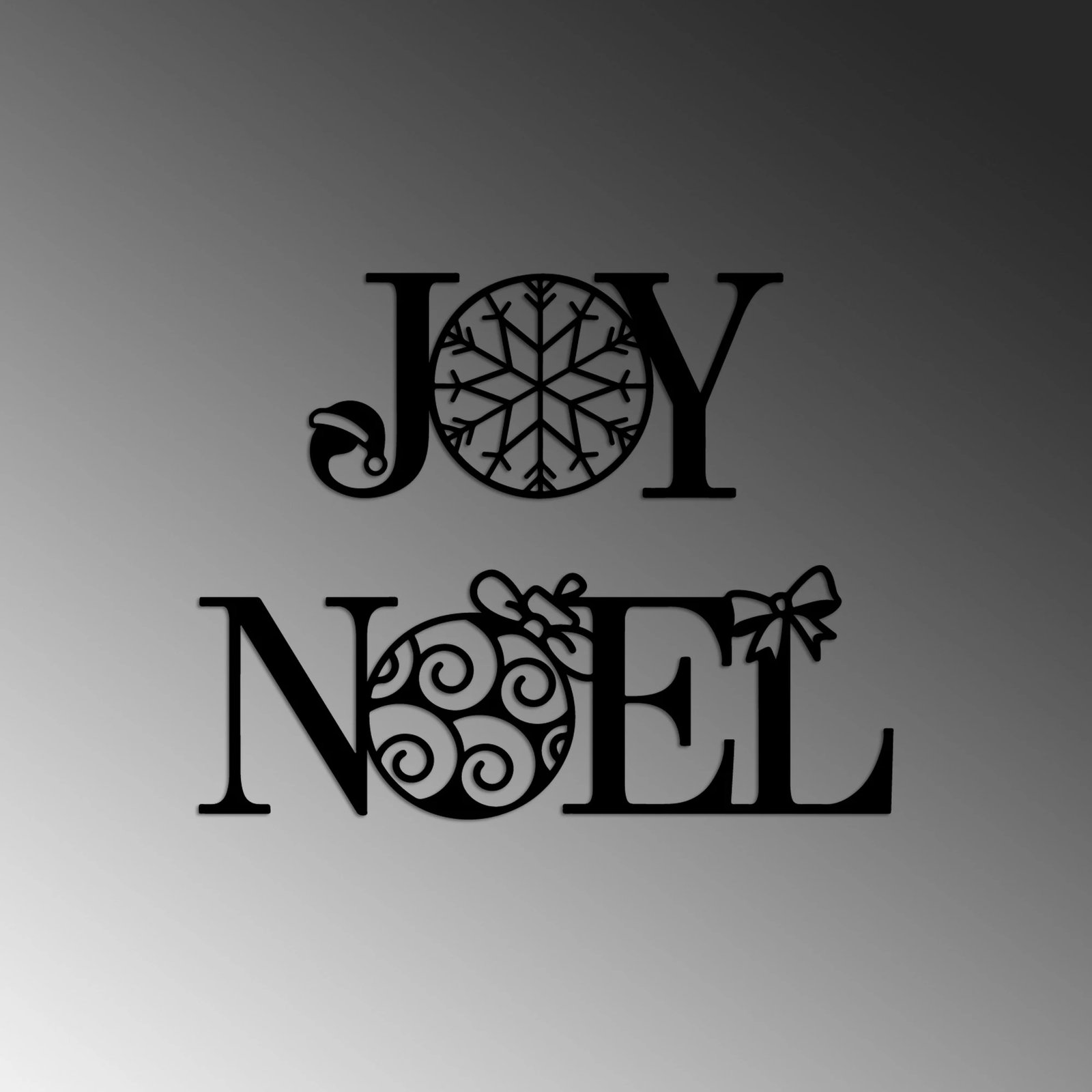 Aksesor dekorativ metalik për mur, Wallity, Vit i Ri 3