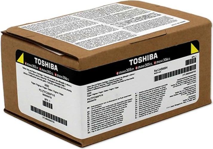 Toner, Toshiba, T-FC305PY-R, rendiment 2,400–4,400 faqe, verdhë