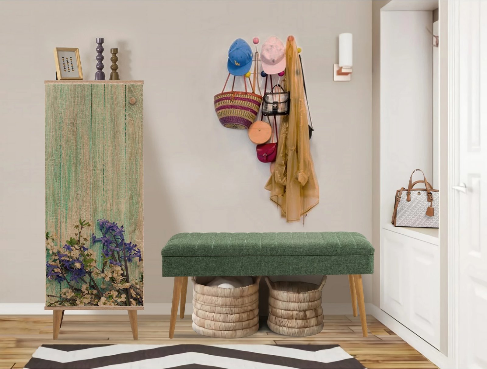 Set mobiljesh për korridor, Sonomo dhe e gjelbër, Skye Decor, Filinta - 727 - 1070