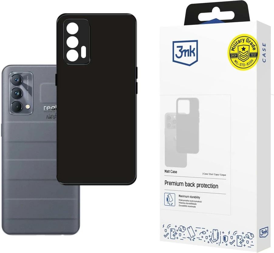 Mbështjellës 3mk Matt Case për Realme GT Master Edition 5G, i zi Mbështjellës 3mk Matt Case për Realme GT Master Edition 5G, i zi