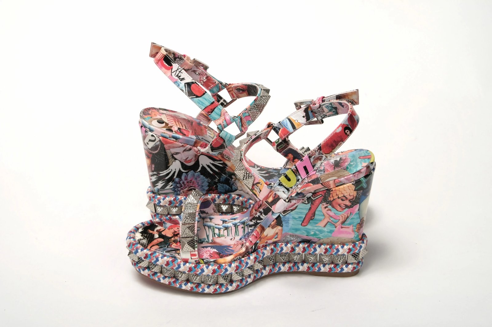 Këpucë me taka Christian Louboutin, shumëngjyrëshe