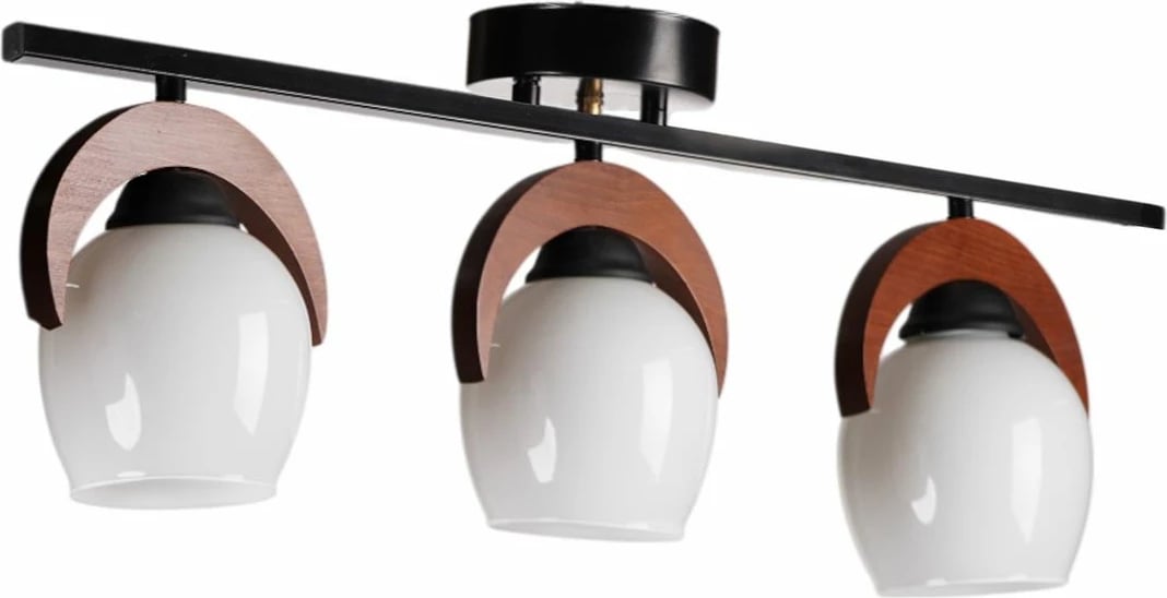 Llambadar Opviq, 9004-6, ngjyrë e bardhë, arre, e zezë Llambadar Opviq, 9004-6, ngjyrë e bardhë, arre, e zezë