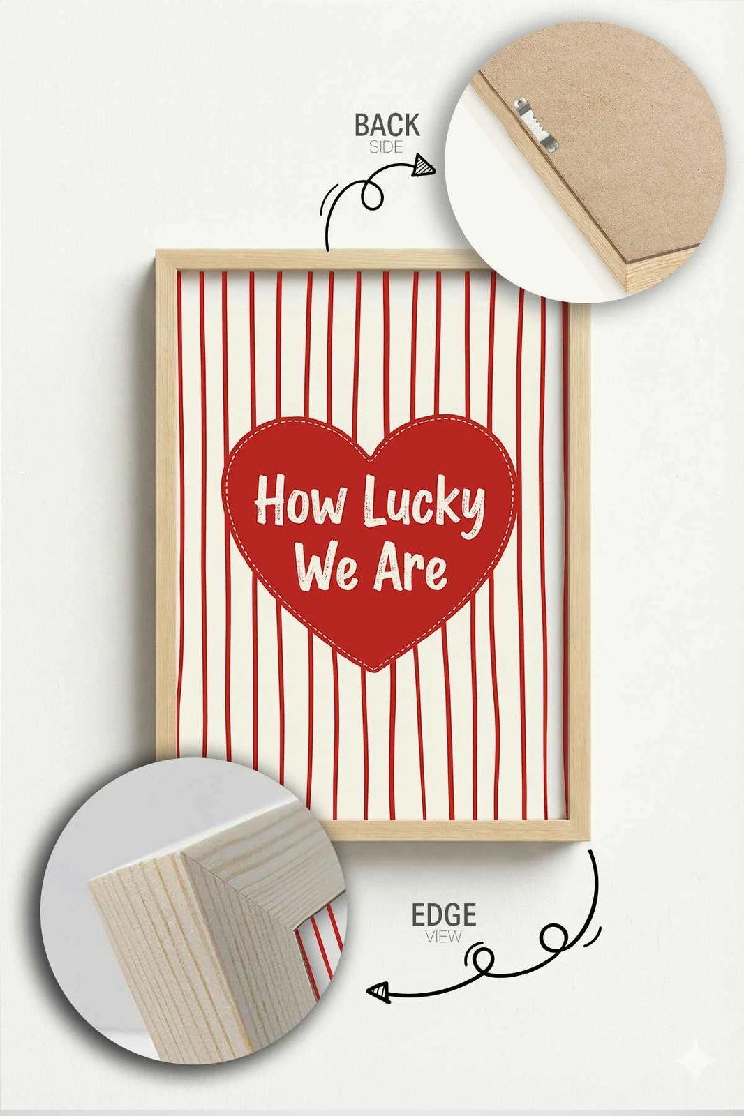 Pikturë dekorative me kornizë MDF, Wallity, shumëngjyrëshe, 33x48cm