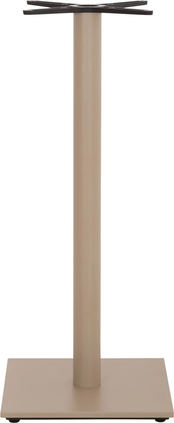 Baza për tavolinë bari, metalike, ngjyrë kapuçino mat, me rregullues lartësie, 46x46x108cm