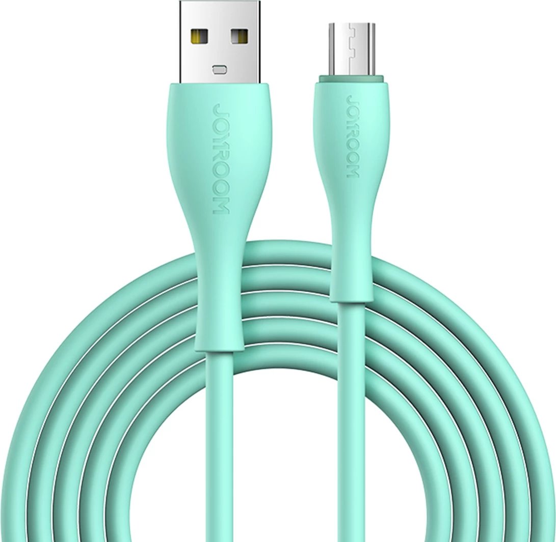 Kabllo Joyroom S-2030M8, USB-A në micro USB, 2m, 3A, e gjelbër