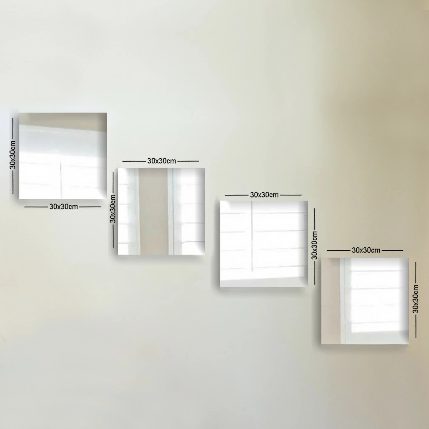 Set pasqyrash (4 copë), Wallity, SETAYNA_016