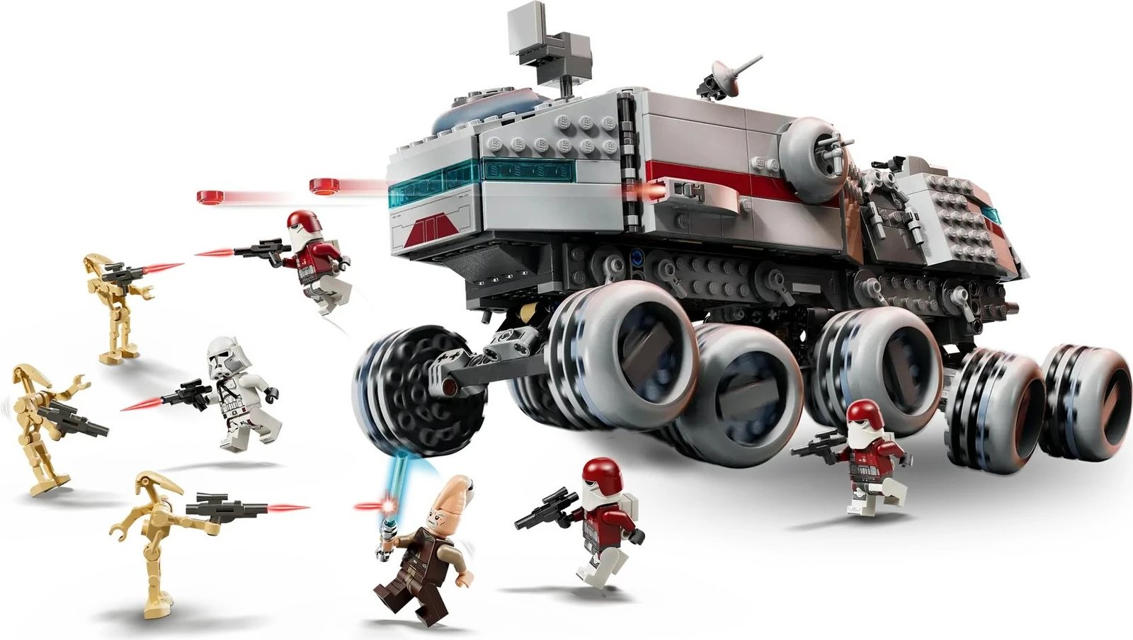 Set LEGO Star Wars Republic Juggernaut 75413 me 8 minifigura