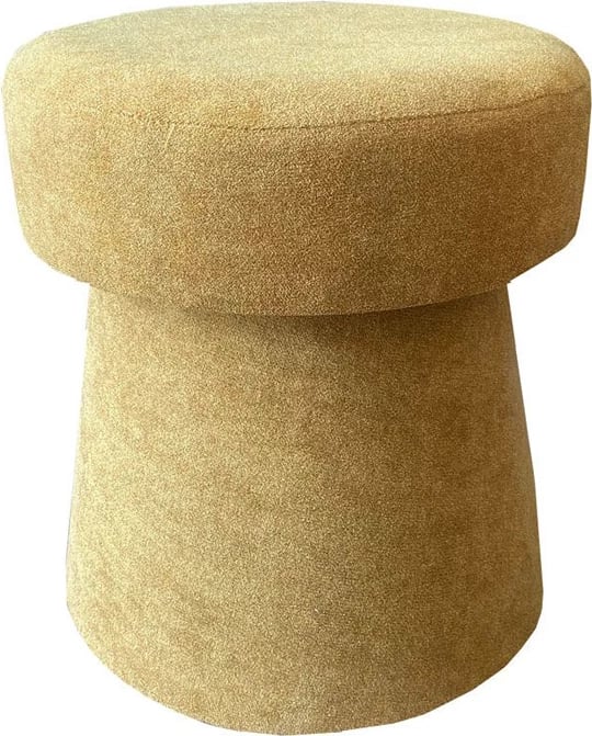 Stool Corcho, ngjyrë mustard, 40x40x43 cm