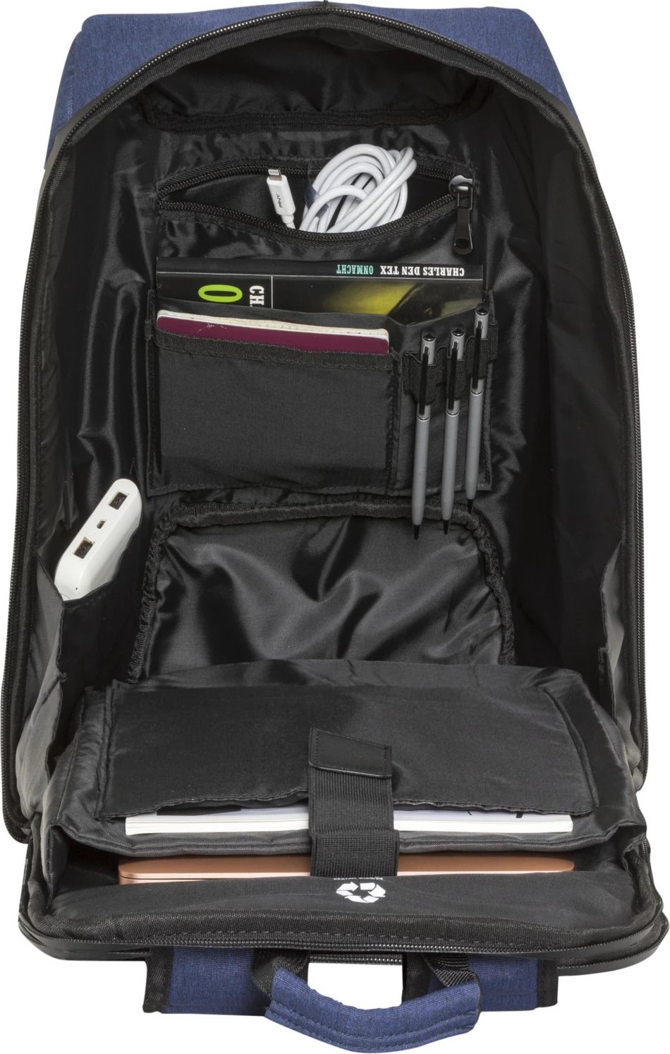 Çantë laptopi dbramante1928 CHRISTIANSBORG RECYCLED, blu navy