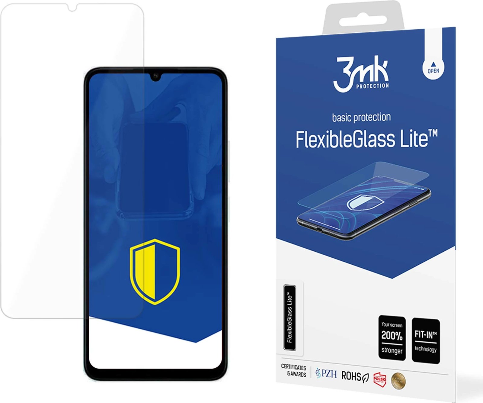 Mbështjellës xhami hibrid 3mk FlexibleGlass Lite për Xiaomi Redmi 13C / Poco C65