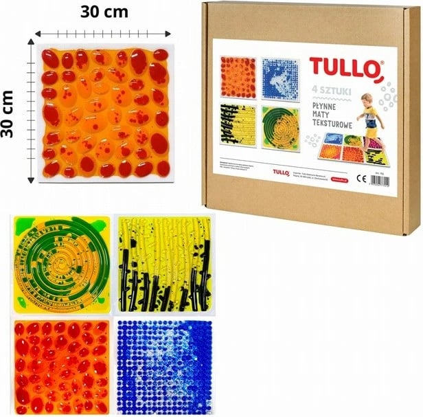 Set pllaka sensorike Tullo, 4 copë, ngjyra të përziera