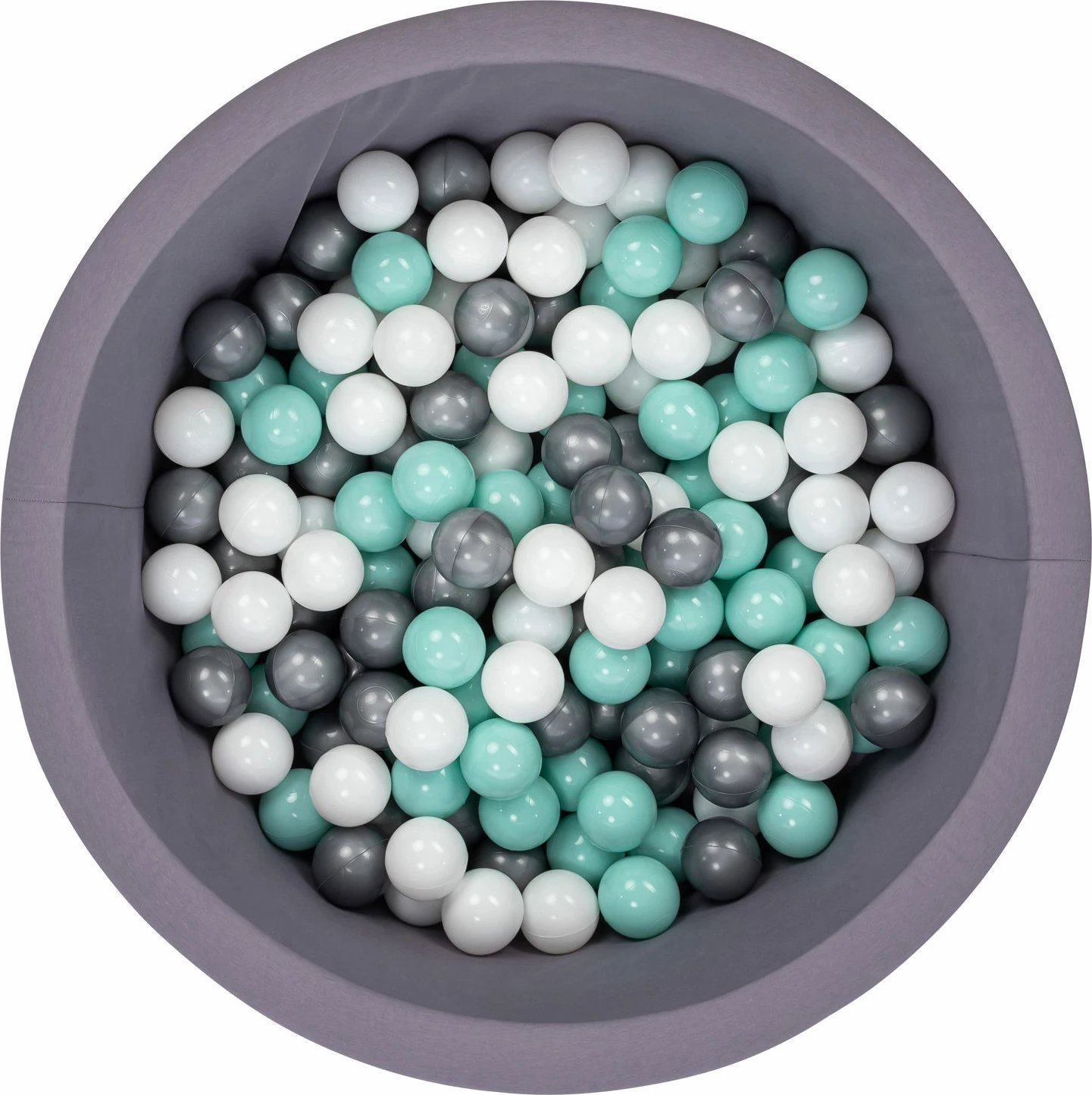 Pishinë me topa për fëmijë, Bubble Pops v2, gri, Evila Originals