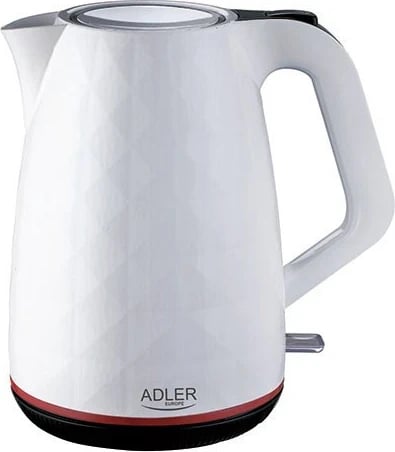 Çajnik elektrik Adler AD 1277 W, 1.7 L, 2200 W, i bardhë