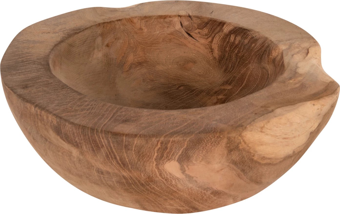 Enë dekorative për tavolinë, dru TEAK, YOKI, Φ19x6.5H cm