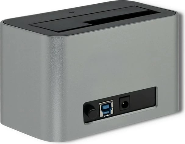 Stacion dokimi Qoltec 50315 për HDD/SSD 2.5"/3.5", USB 3.0, Argjend