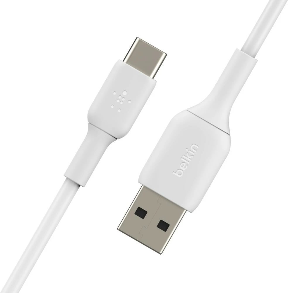 Kabëll USB Belkin CAB001BT0MWH, 0.15 m, USB A në USB C, Bardhë