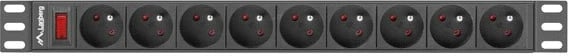Shirit rryme Lanberg 19" (1U, 16A, 9X 230V PL), i zi