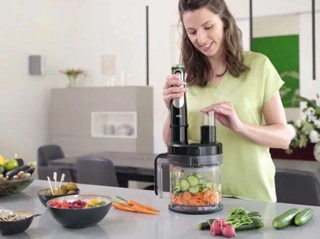 Blender manual Braun, zi-argjendtë Blender manual Braun, zi-argjendtë